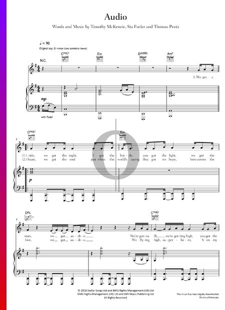 Audio Sheet Music