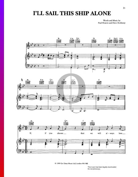I'll Sail This Ship Alone Sheet Music