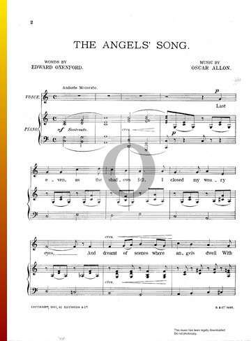 The Angel's Song Sheet Music