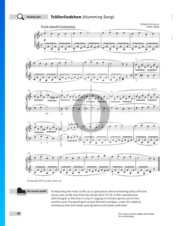 Humming Song, Op. 68 No. 3 Sheet Music