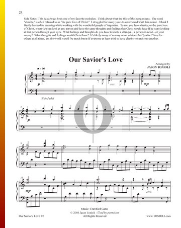 Our Savior's Love Musik-Noten