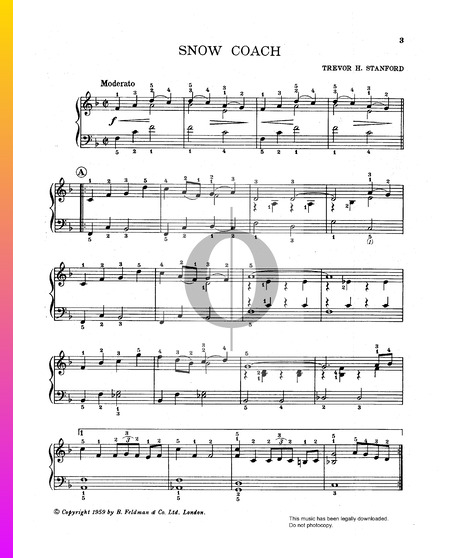 Snow Coach Sheet Music