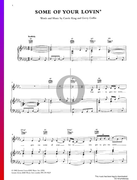 Some Of Your Lovin' Sheet Music