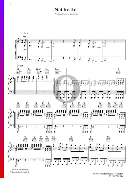 Nut Rocker Musik-Noten