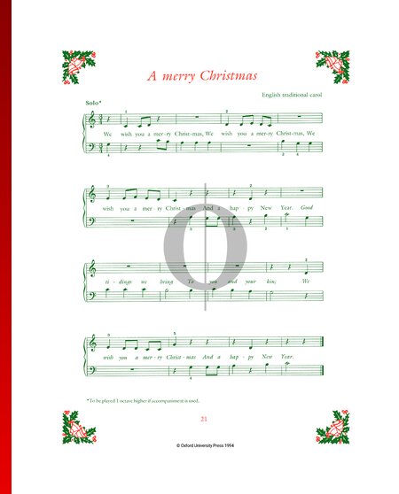We Wish You A Merry Christmas