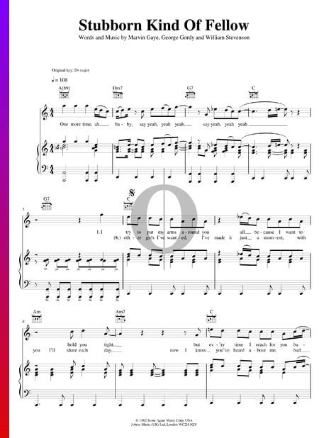 Stubborn Kind Of Fellow Sheet Music