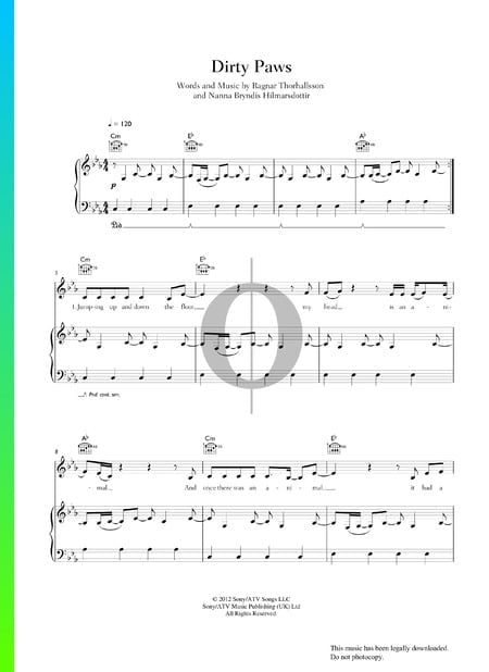Dirty Paws Sheet Music