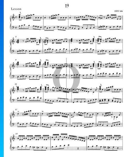Lesson A Minor, HWV 496 Sheet Music