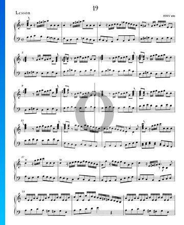 Lesson a-Moll, HWV 496 Musik-Noten