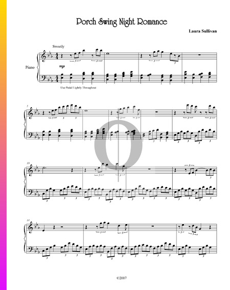 Porch Swing Night Romance Musik-Noten