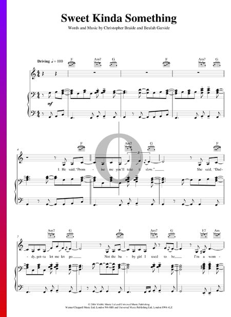 Sweet Kinda Something Musik-Noten