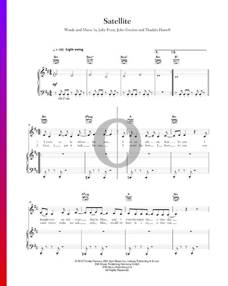 Satellite Sheet Music