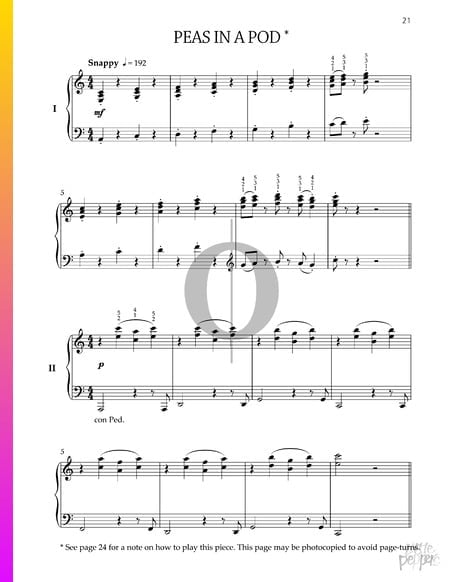 Peas in a pod 1 Musik-Noten