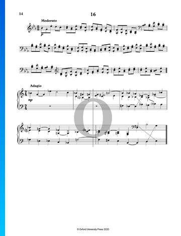 24 Preludes and Fugues: No. 16 in E-flat Major Sheet Music