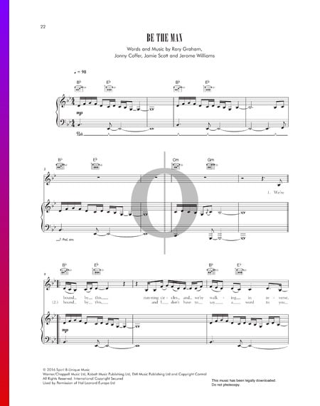 Be The Man Partitura