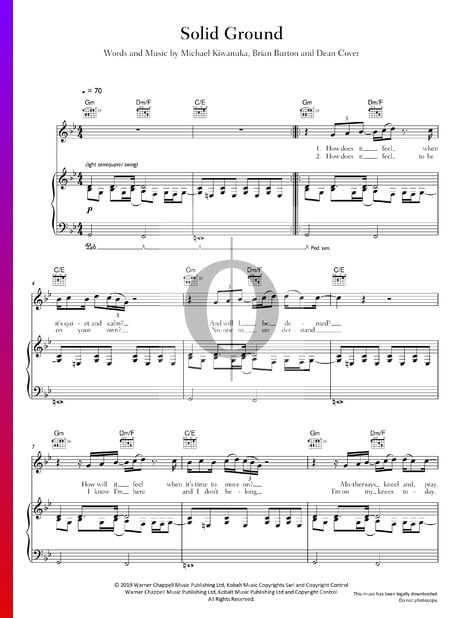 Solid Ground Musik-Noten