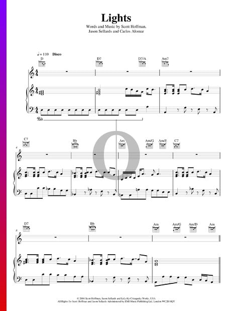 Lights Sheet Music
