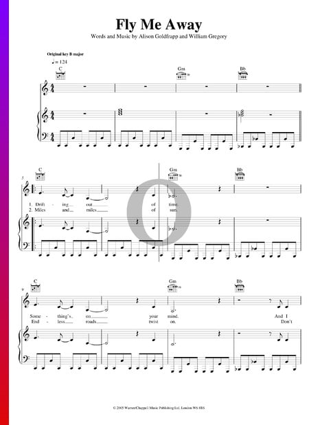 Fly Me Away Sheet Music