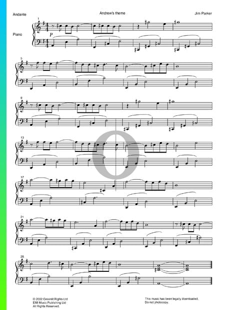 Andrew's Theme Musik-Noten