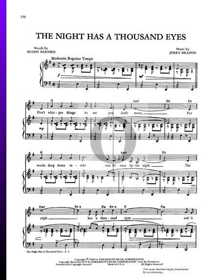 The Night Has A Thousand Eyes Partition