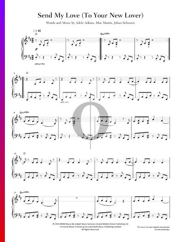 Send My Love (To Your New Lover) Sheet Music