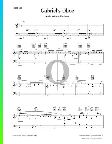 ▷ Gabriel's Oboe de La misión (Piano, Guitarra, Voz) - OKTAV