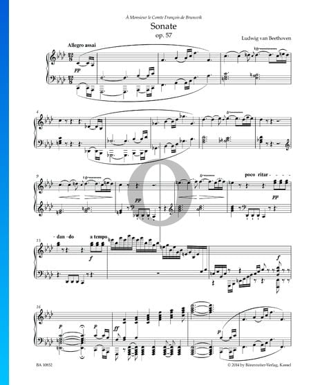 Sonate n°23 (l’Appassionata), Op. 57: 1. Allegro assai