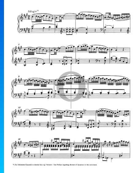 Sonate pour Piano No. 18 Ré Majeur, KV 576: 2. Adagio