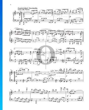 Sonate in A-Dur, Op. 101: 2. Vivace alla Marcia Musik-Noten