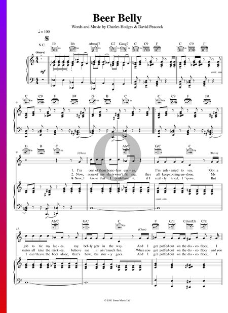 Beer Belly Musik-Noten