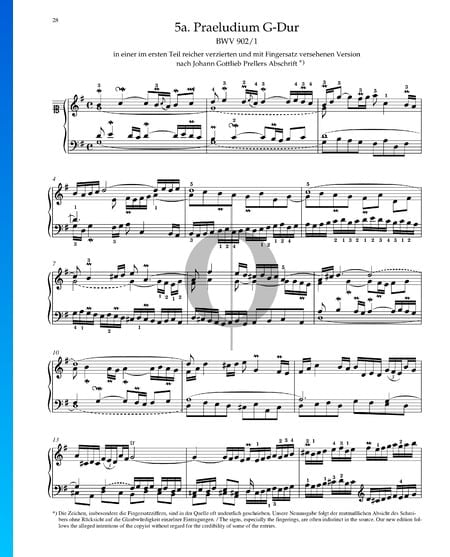 Prelude in G Major, BWV 902/ 1