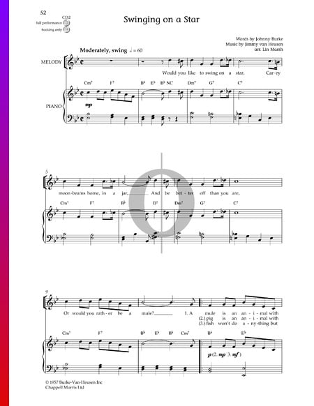 Swinging On A Star Musik-Noten