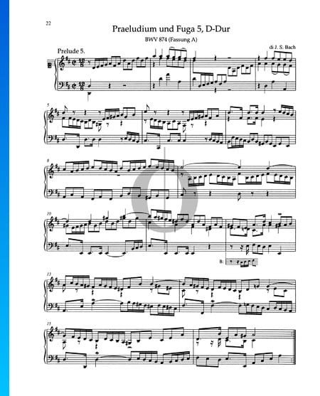 Praeludium D-Dur, BWV 874