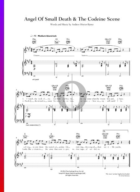 Angel Of Small Death & The Codeine Scene Sheet Music