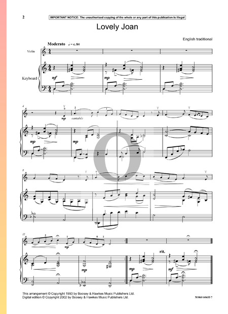 Lovely Joan Sheet Music