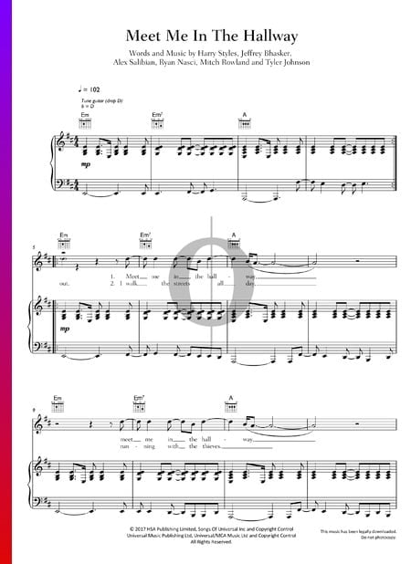 Meet Me In The Hallway Sheet Music
