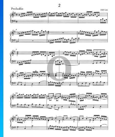 Suite G Major, HWV 450: 1. Preludio Sheet Music