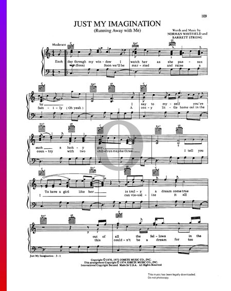 Just My Imagination (Running Away with Me) Partition