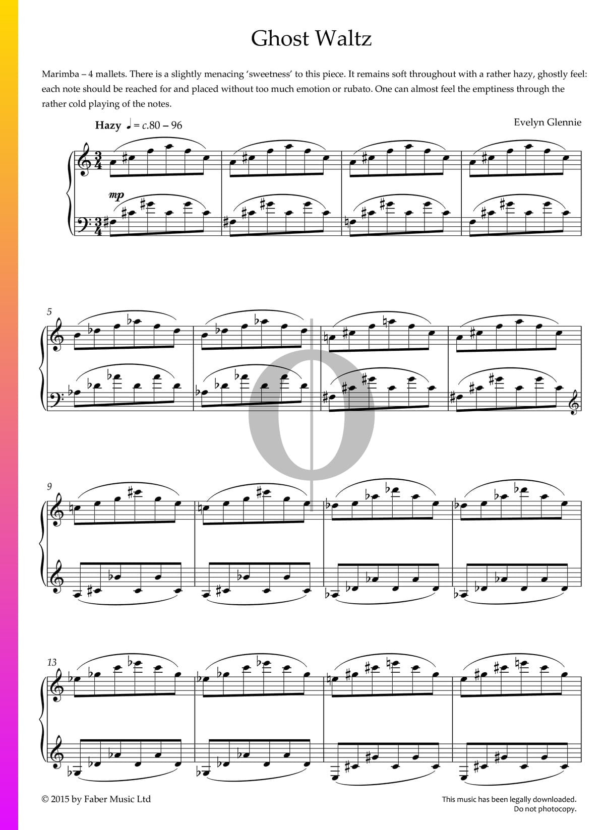 Ghost Waltz Sheet Music Piano Solo Pdf Download Oktav 