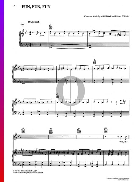 Fun Fun Fun Sheet Music