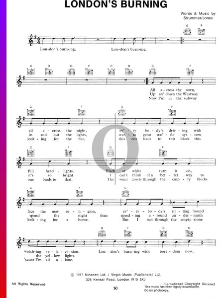 London's Burning Sheet Music