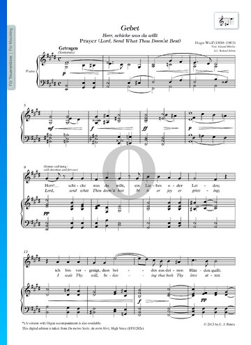 Gebet: Herr, schicke was du willt Sheet Music