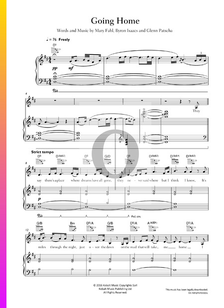 Going Home Sheet Music