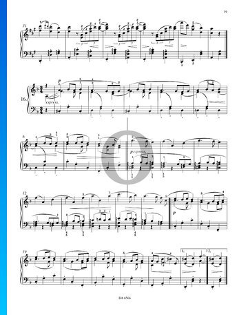 Partition Seize Valses, Op. 39 No. 16