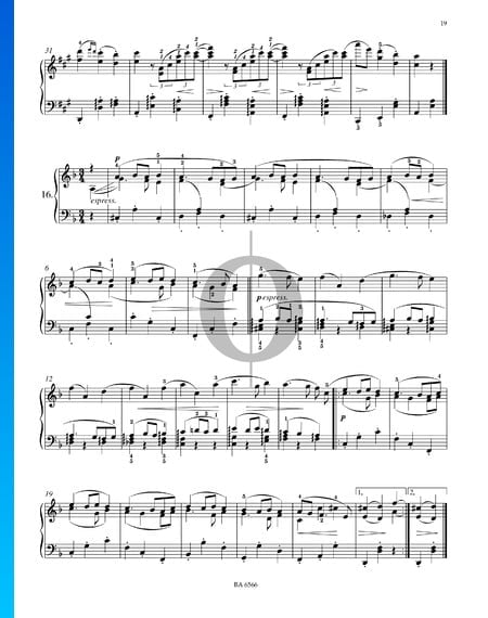 Sixteen Waltzes, Op. 39 No. 16 Sheet Music