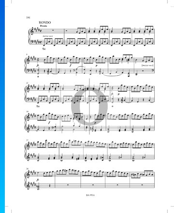 Partition Sonate en Mi mineur, P. XII: 45: 4. Rondo