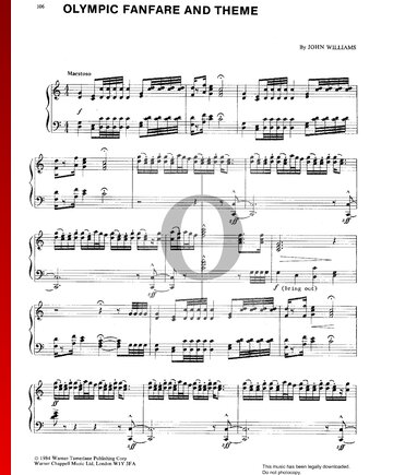 Olympic Fanfare And Theme Sheet Music