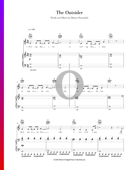 The Outsider Musik-Noten