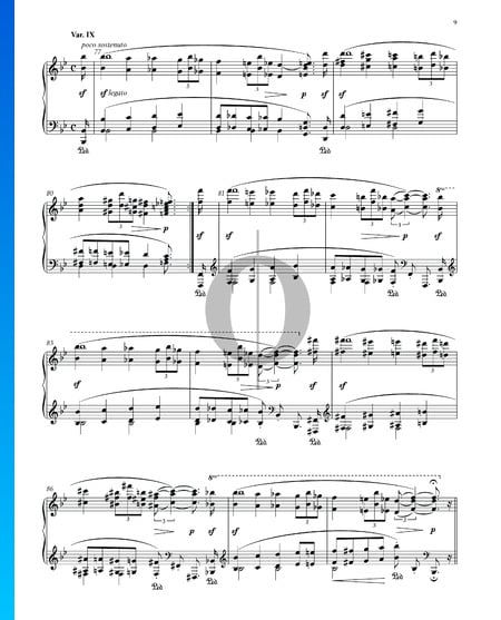 Variations et Fugue sur un Thème de Handel, Op. 24: Variation IX Partition