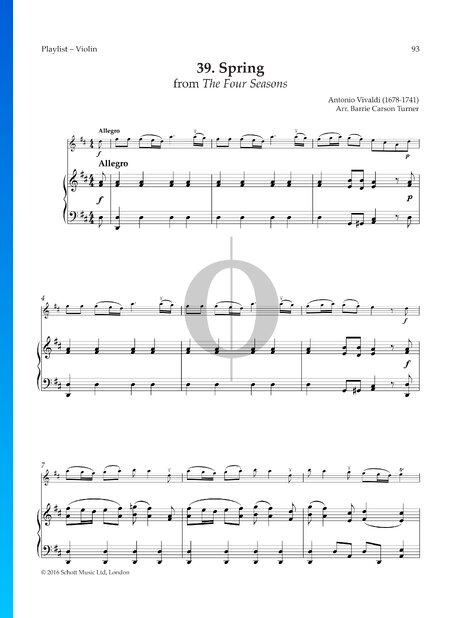 La Primavera – Spring, Op. 8, RV 269: 1. Allegro